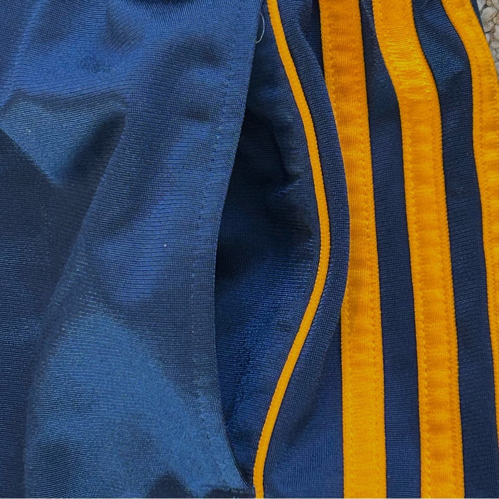 Adidas 3 Stripe Blue & Orange Activewear Track Pants Straight Leg Youth M 10/12 - Picture 7 of 14